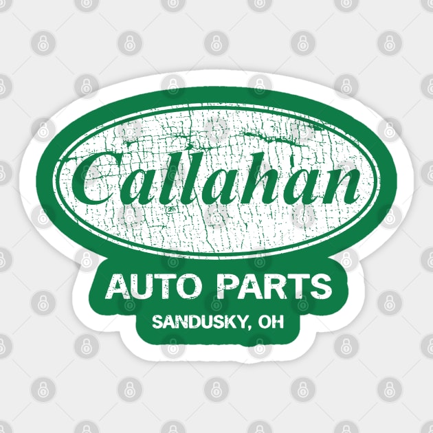 vintage Callahan Auto Parts 1963 Sticker by GisarRaveda